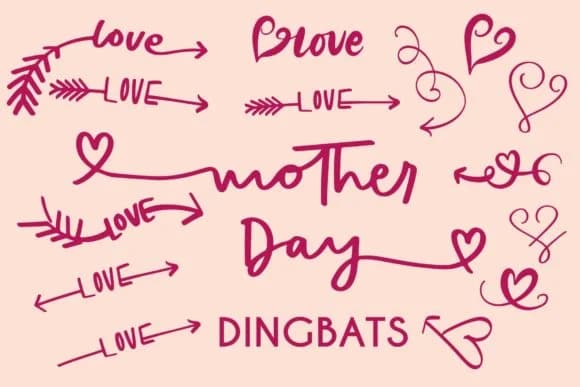 Mother Day by goodigital — Dingbats Font