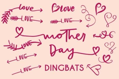 Mother Day by goodigital — Dingbats Font — thumbnail 1