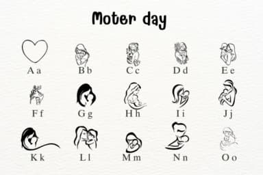 Mother Day by Nongyao — Dingbats Font — thumbnail 2