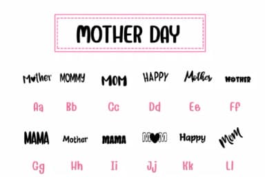 Mother Day by PraewDesigns — Dingbats Font — thumbnail 2