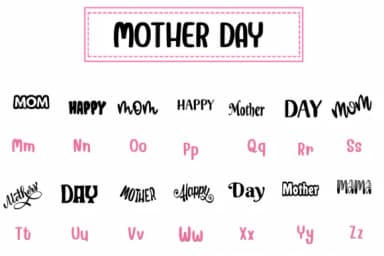 Mother Day by PraewDesigns — Dingbats Font — thumbnail 3
