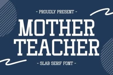 Mother Teacher by Intype Studio — Slab Serif Font — thumbnail 1