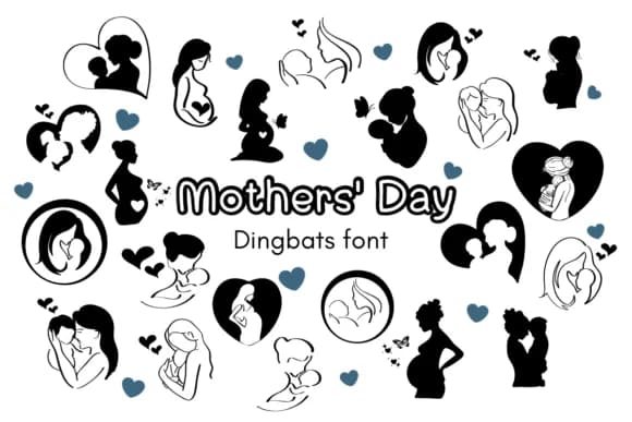 Mothers' Day by Nun Sukhwan — Dingbats Font