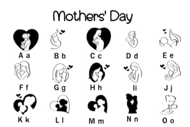 Mothers' Day by Nun Sukhwan — Dingbats Font — thumbnail 2