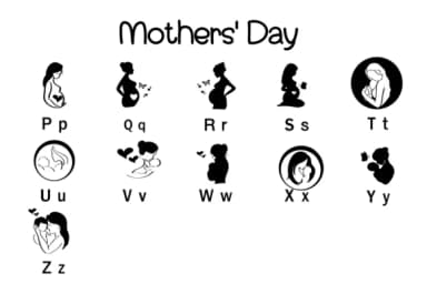 Mothers' Day by Nun Sukhwan — Dingbats Font — thumbnail 3
