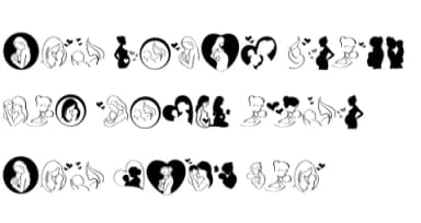 Mothers' Day by Nun Sukhwan — Dingbats Font — thumbnail 7