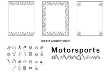 Motorsports Doodle by digitalplannerland — Dingbats Font — thumbnail 6