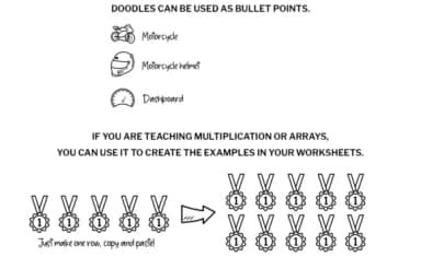Motorsports Doodle by digitalplannerland — Dingbats Font — thumbnail 7
