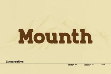 Mount by Line creative — Slab Serif Font — thumbnail 1