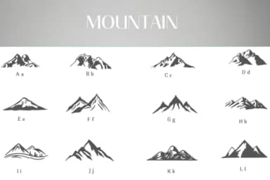 Mountain by Heartcraft Atelier — Dingbats Font — thumbnail 2