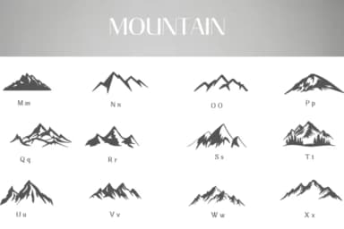 Mountain by Heartcraft Atelier — Dingbats Font — thumbnail 3