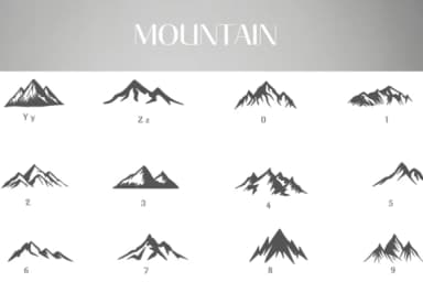 Mountain by Heartcraft Atelier — Dingbats Font — thumbnail 4