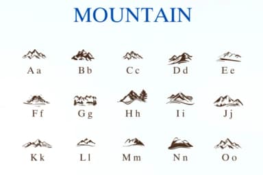 Mountain by Nongyao — Dingbats Font — thumbnail 2