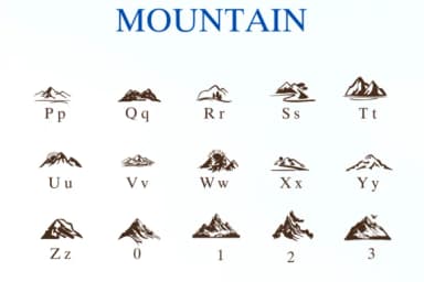 Mountain by Nongyao — Dingbats Font — thumbnail 3