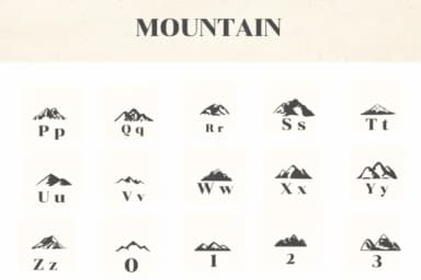Mountain by Apiwat Type — Dingbats Font — thumbnail 3