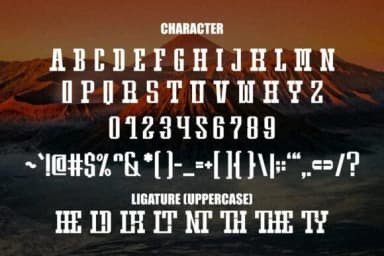 Mountain Vector by Pian45 — Slab Serif Font — thumbnail 4