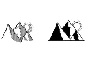 Mountains Set by Onoborgol — Dingbats Font — thumbnail 4
