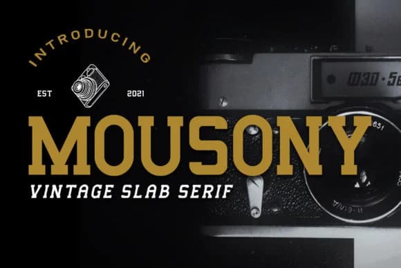 Mousony by Sakha Design — Slab Serif Font