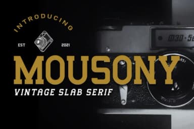 Mousony by Sakha Design — Slab Serif Font — thumbnail 1