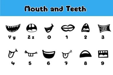 Mouth and Teeth by Chonada — Dingbats Font — thumbnail 4