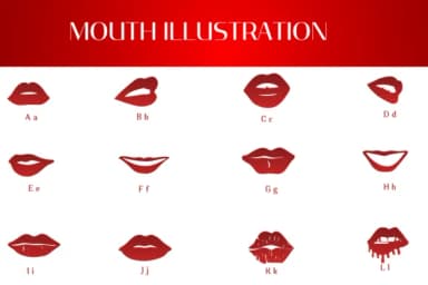 Mouth Illustration by Heartcraft Atelier — Dingbats Font — thumbnail 2