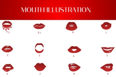 Mouth Illustration by Heartcraft Atelier — Dingbats Font — thumbnail 4