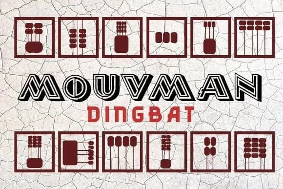 Mouvman by vladimirnikolic — Dingbats Font