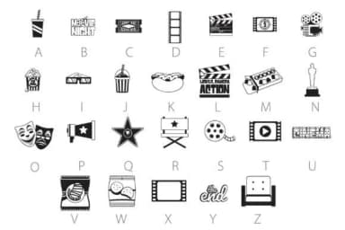 Movie Night Scary Dingbats by Illustration Ink — Dingbats Font — thumbnail 4