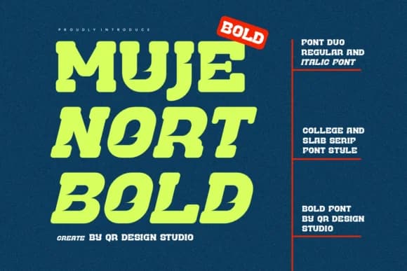 Mujenort Bold by Qrdesignstd — Slab Serif Font