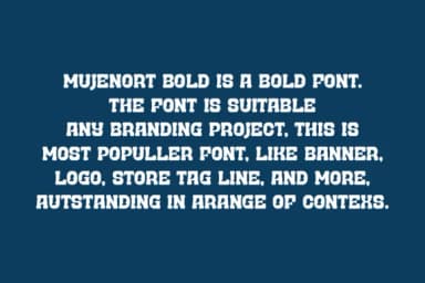 Mujenort Bold by Qrdesignstd — Slab Serif Font — thumbnail 6