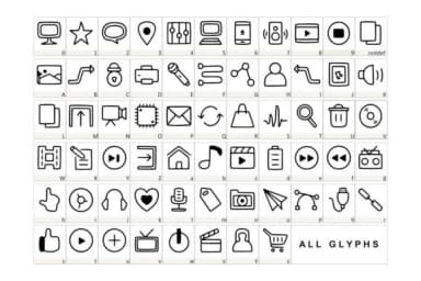 Multimedia by YandiDesigns — Dingbats Font — thumbnail 2