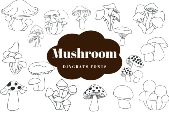 Mushroom by Suphitchaya — Dingbats Font