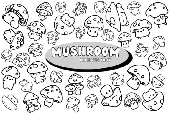 Mushroom by Chonada — Dingbats Font