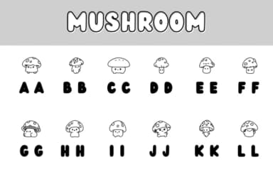 Mushroom by Chonada — Dingbats Font — thumbnail 2