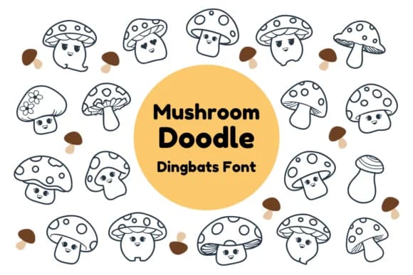 Mushroom by Nun Sukhwan — Dingbats Font