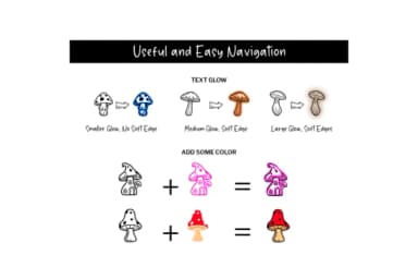 Mushroom Doodle by digitalplannerland — Dingbats Font — thumbnail 5