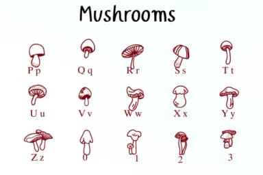 Mushrooms by Nongyao — Dingbats Font — thumbnail 3