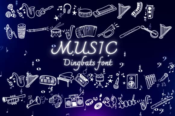 Music by Nongyao — Dingbats Font