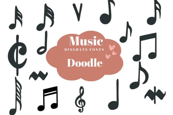 Music Doodle by Suphitchaya — Dingbats Font