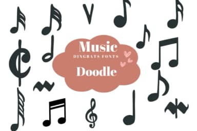 Music Doodle by Suphitchaya — Dingbats Font — thumbnail 1