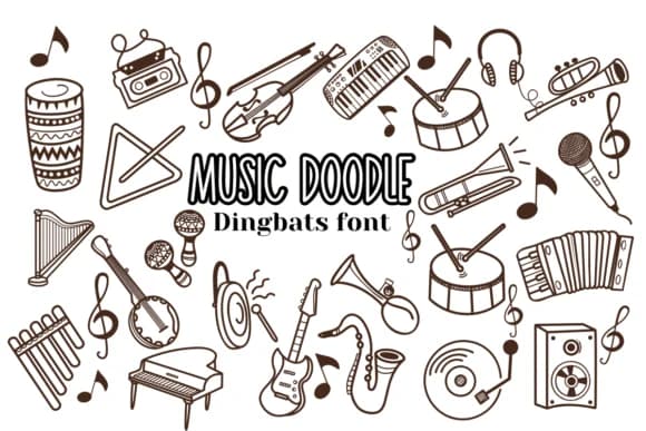 Music Doodle by Nun Sukhwan — Dingbats Font