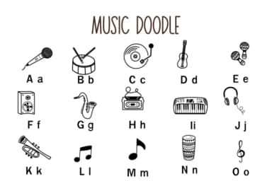 Music Doodle by Nun Sukhwan — Dingbats Font — thumbnail 2