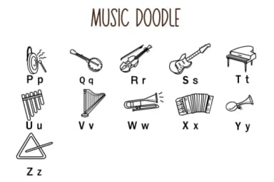 Music Doodle by Nun Sukhwan — Dingbats Font — thumbnail 3