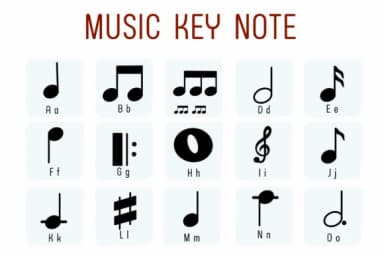 Music Key Note by Chada Art — Dingbats Font — thumbnail 2