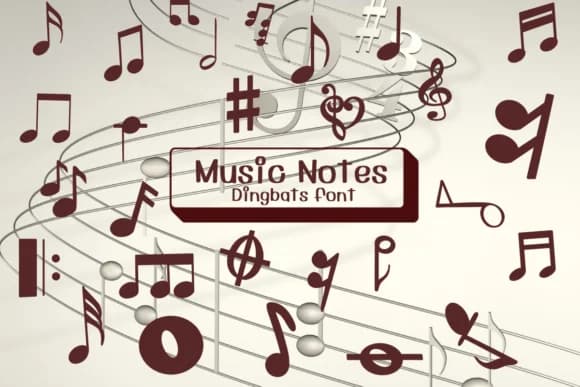 Music Notes by Ketsarin — Dingbats Font