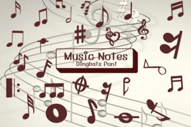 Music Notes by Ketsarin — Dingbats Font — thumbnail 1