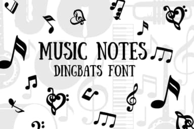 Music Notes by CHANOK — Dingbats Font — thumbnail 1