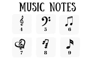 Music Notes by CHANOK — Dingbats Font — thumbnail 4