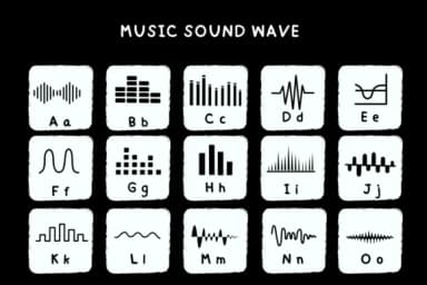 Music Sound Wave by Bee Piyanuch — Dingbats Font — thumbnail 2