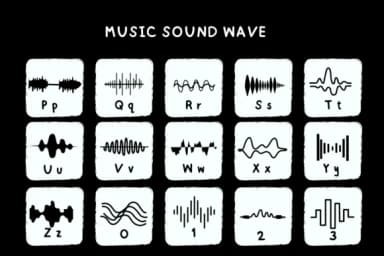 Music Sound Wave by Bee Piyanuch — Dingbats Font — thumbnail 3
